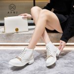 AFNI2021春季新款单鞋女细跟尖头高跟鞋一字扣皮鞋职业鞋LDZS1121047