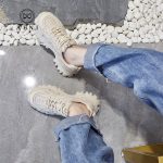 AFNI2021春季新款厚底粗跟单鞋英伦风休闲鞋镜面鞋女LBZS1121063