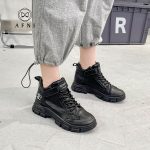 AFNI2021春季新款英伦厚底一脚蹬复古乐福单鞋LBZS1111050