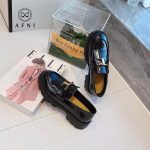 AFNI2021春季新款英伦百搭单鞋链条扣软皮乐福鞋LBZS1111048