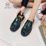 AFNI2021春季新款英伦百搭单鞋链条扣软皮乐福鞋LBZS1111048