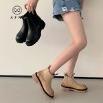 AFNI2021春夏新款方扣高跟鞋女时尚百搭浅口尖头猫跟女鞋细跟单鞋 LDZS1221213